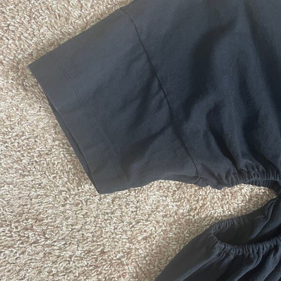 FREE PEOPLE BEACH  DANDELION  CUTOUT  BLACK‎ MINI DRESS SIZE XS/TP - Picture 3 of 7